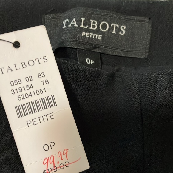 Talbots NWT Black Lined Dress Pants - Picture 2 of 7